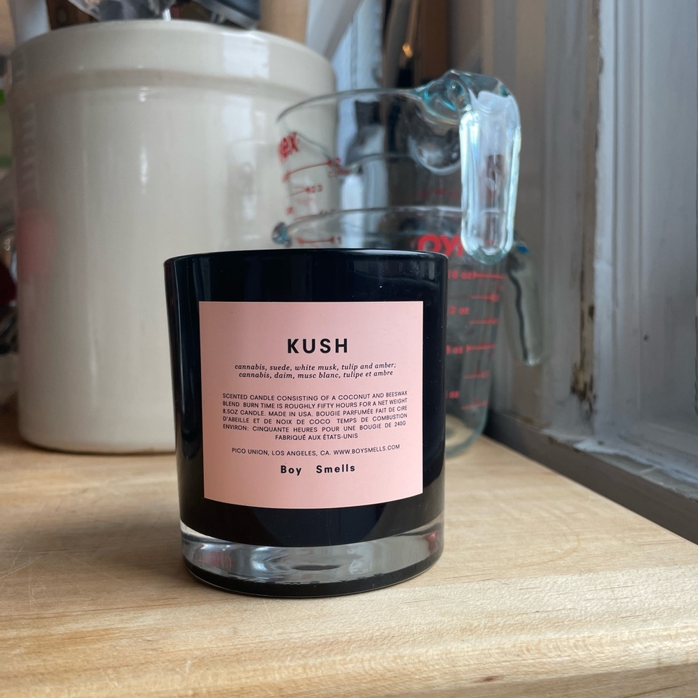 EMPTY Boy Smells Kush Candle Jar